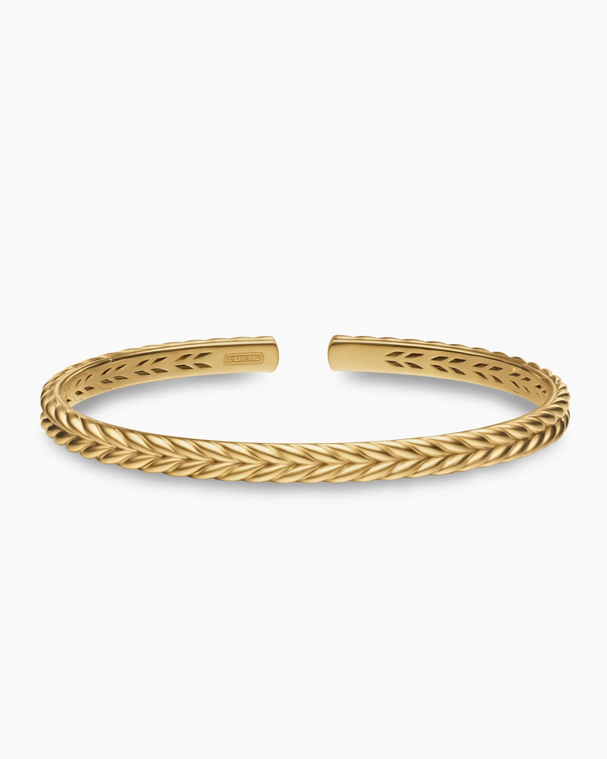 Chevron Flex Bracelet 18K Yellow Gold, 5.2mm