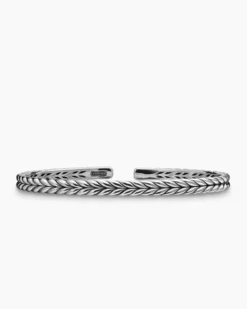 Chevron Flex Bracelet Sterling Silver, 5.2mm