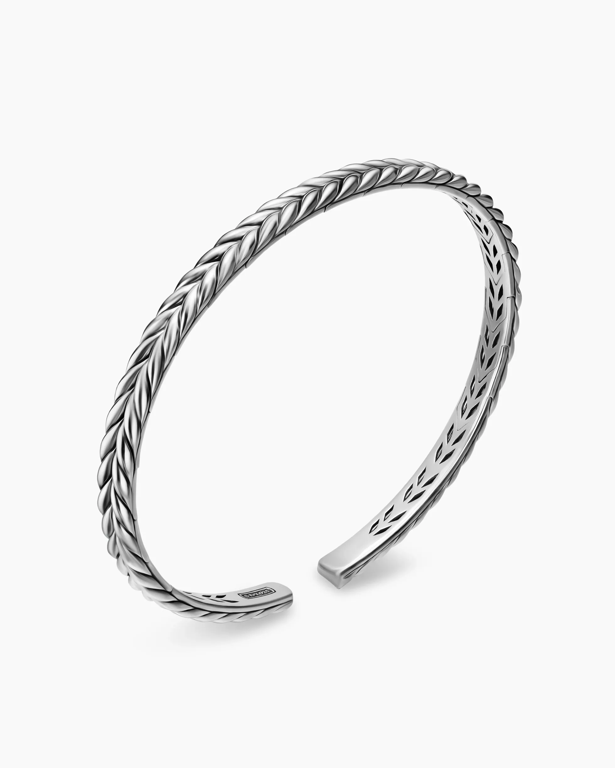 Chevron Flex Bracelet Sterling Silver, 5.2mm