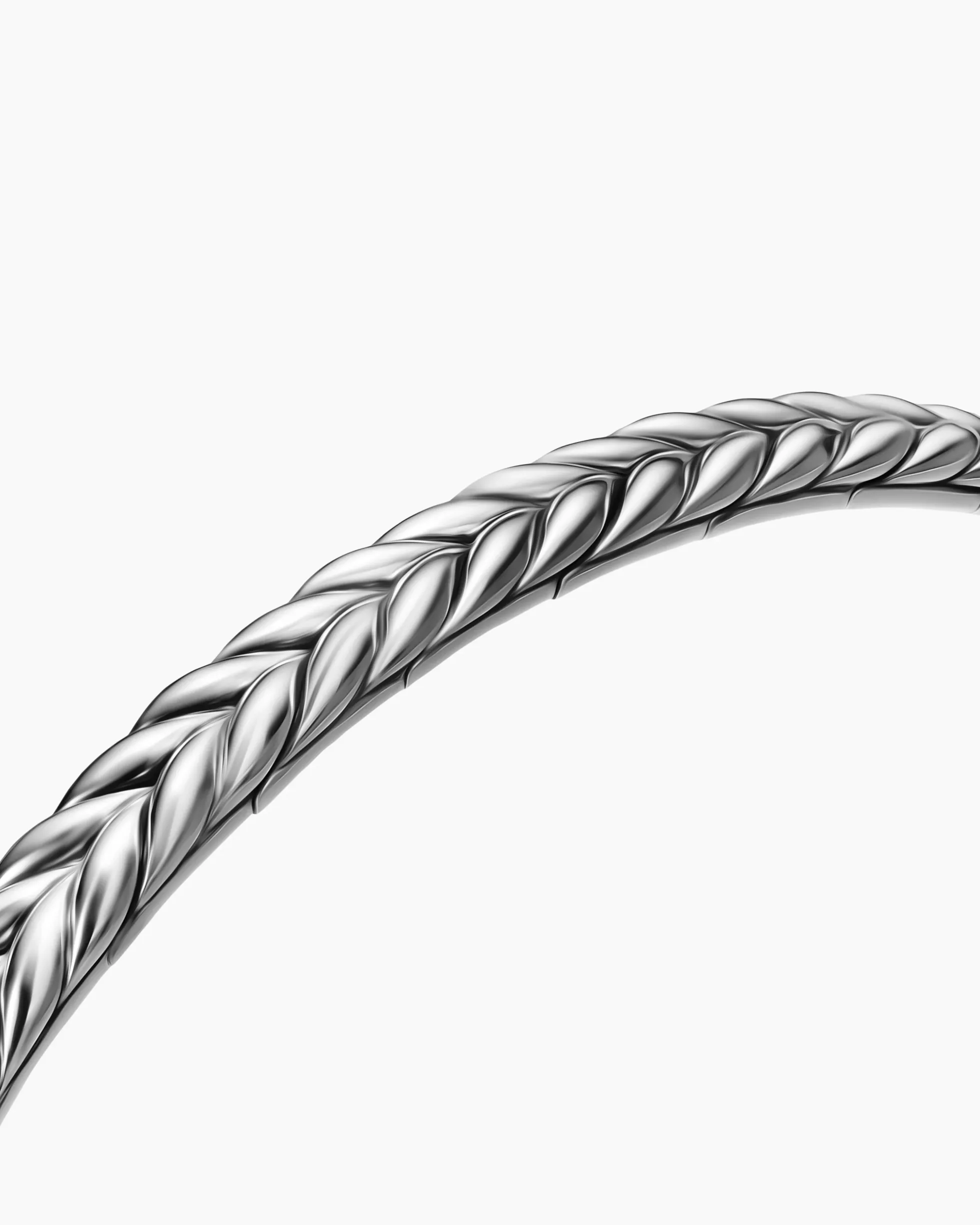 Chevron Flex Bracelet Sterling Silver, 5.2mm