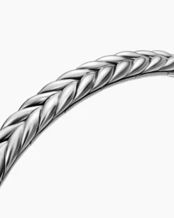 Chevron Flex Bracelet Sterling Silver, 6.4mm