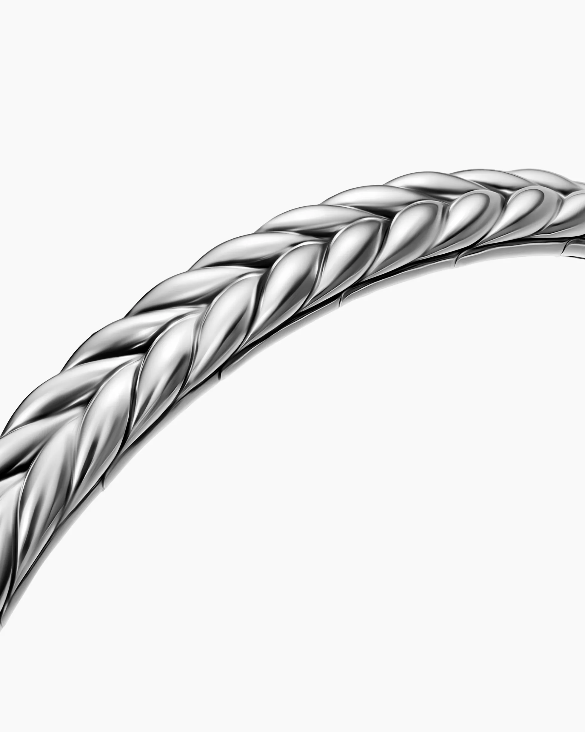 Chevron Flex Bracelet Sterling Silver, 6.4mm