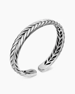 Chevron Flex Bracelet Sterling Silver, 10mm