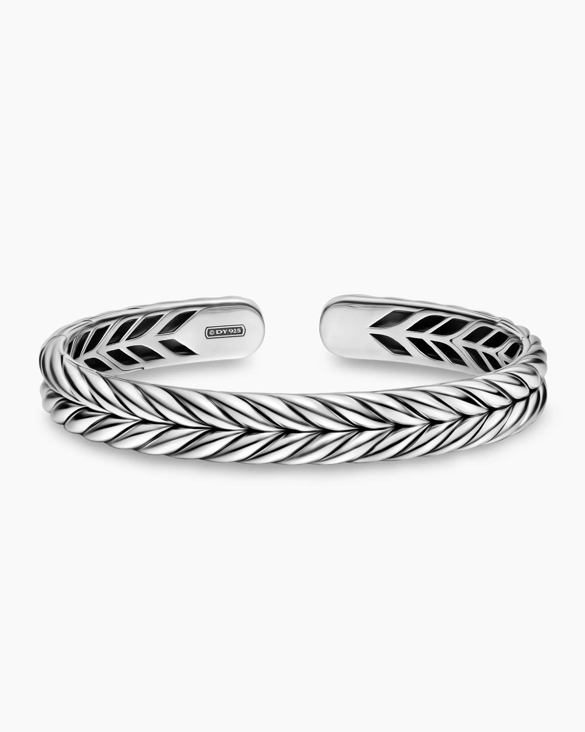 Chevron Flex Bracelet Sterling Silver, 10mm