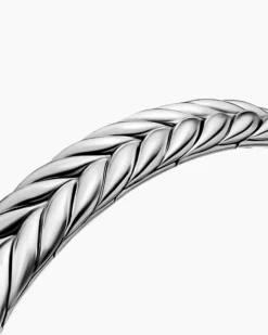 Chevron Flex Bracelet Sterling Silver, 10mm