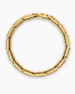 Chevron Link Bracelet 18K Yellow Gold, 7.6mm