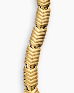 Chevron Link Bracelet 18K Yellow Gold, 7.6mm