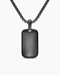 Chevron Tag Black Titanium, 27mm