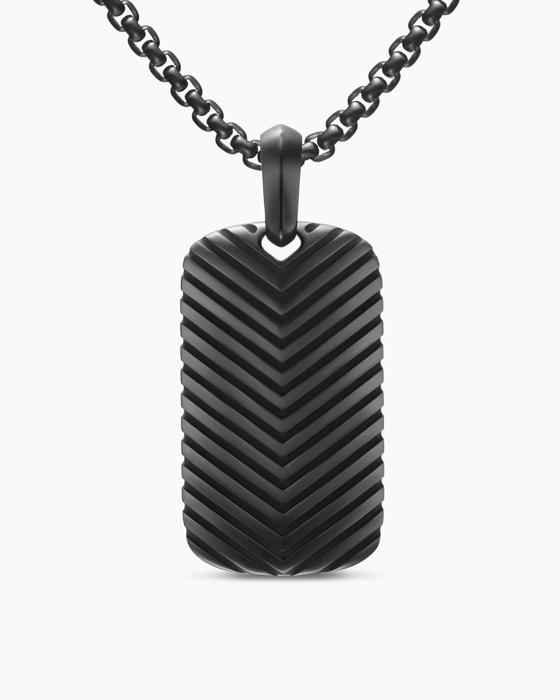 Chevron Tag Black Titanium, 34mm
