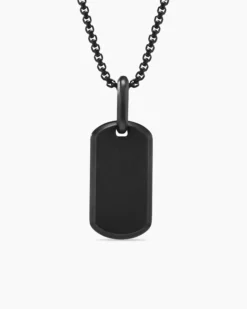 Chevron Tag Black Titanium, 21mm