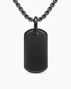 Chevron Tag Black Titanium, 27mm