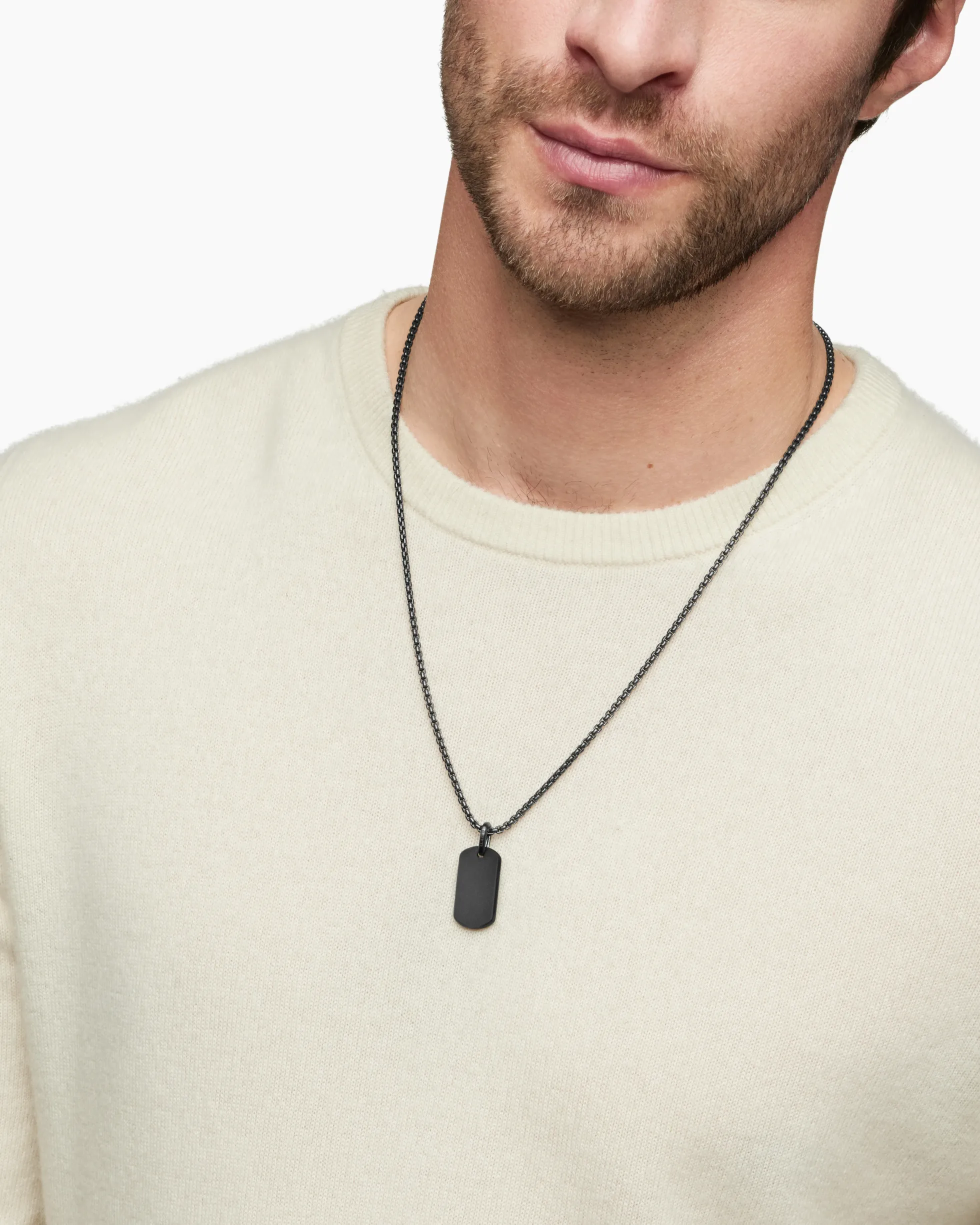 Chevron Tag Black Titanium, 27mm