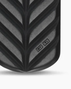Chevron Tag Black Titanium with Sterling Silver and Black Diamonds, 27mm