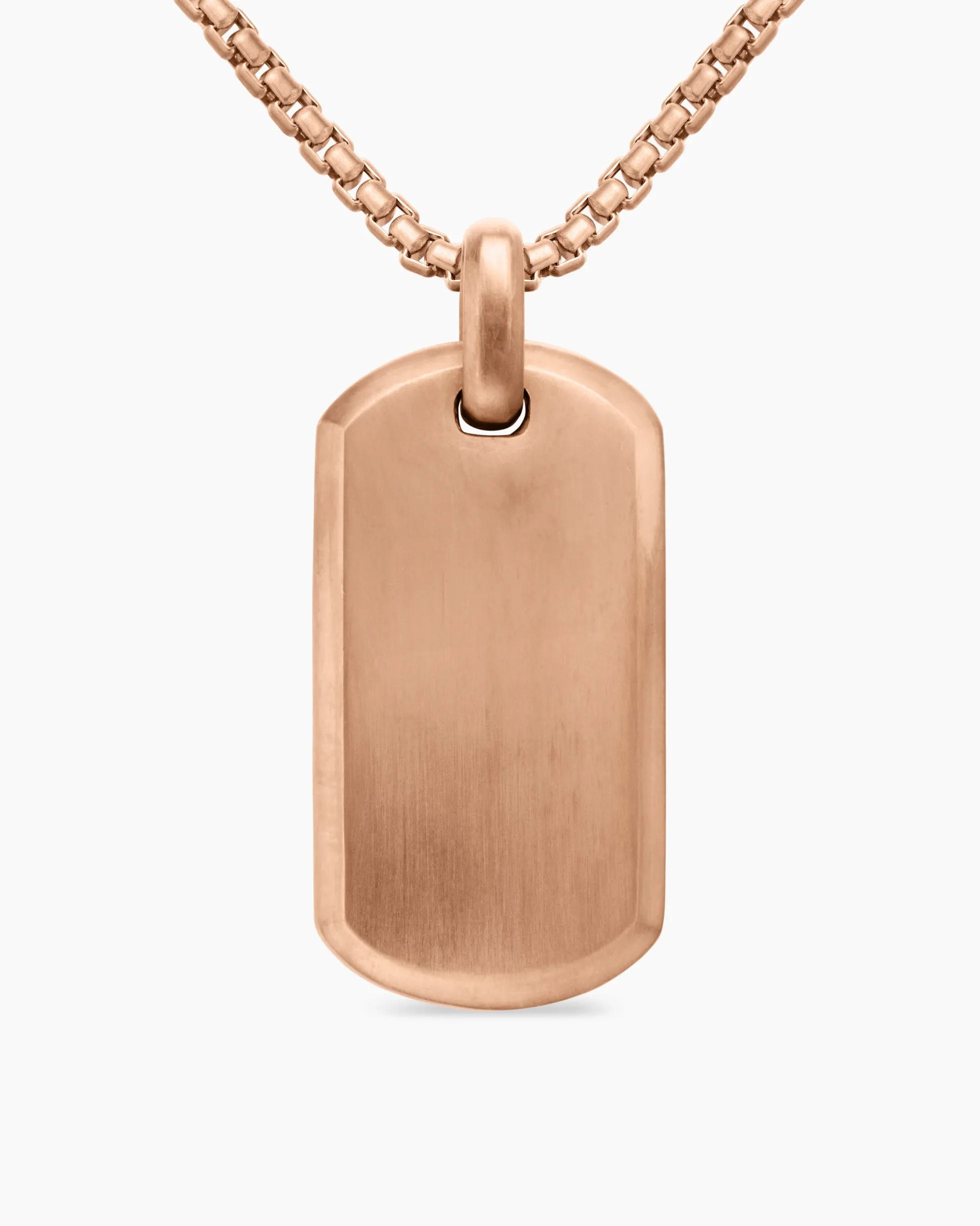 Chevron Tag 18K Rose Gold, 35mm