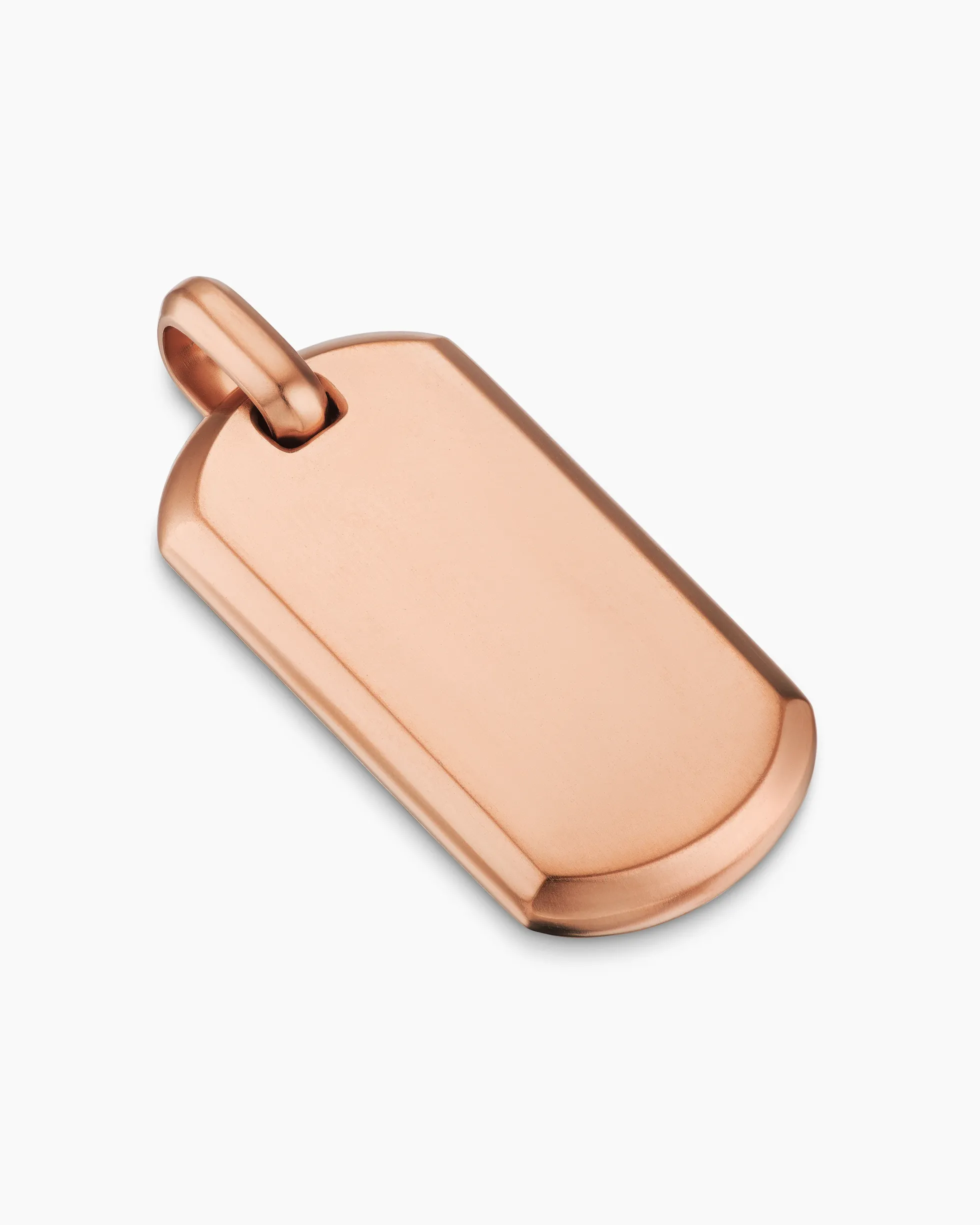Chevron Tag 18K Rose Gold, 35mm