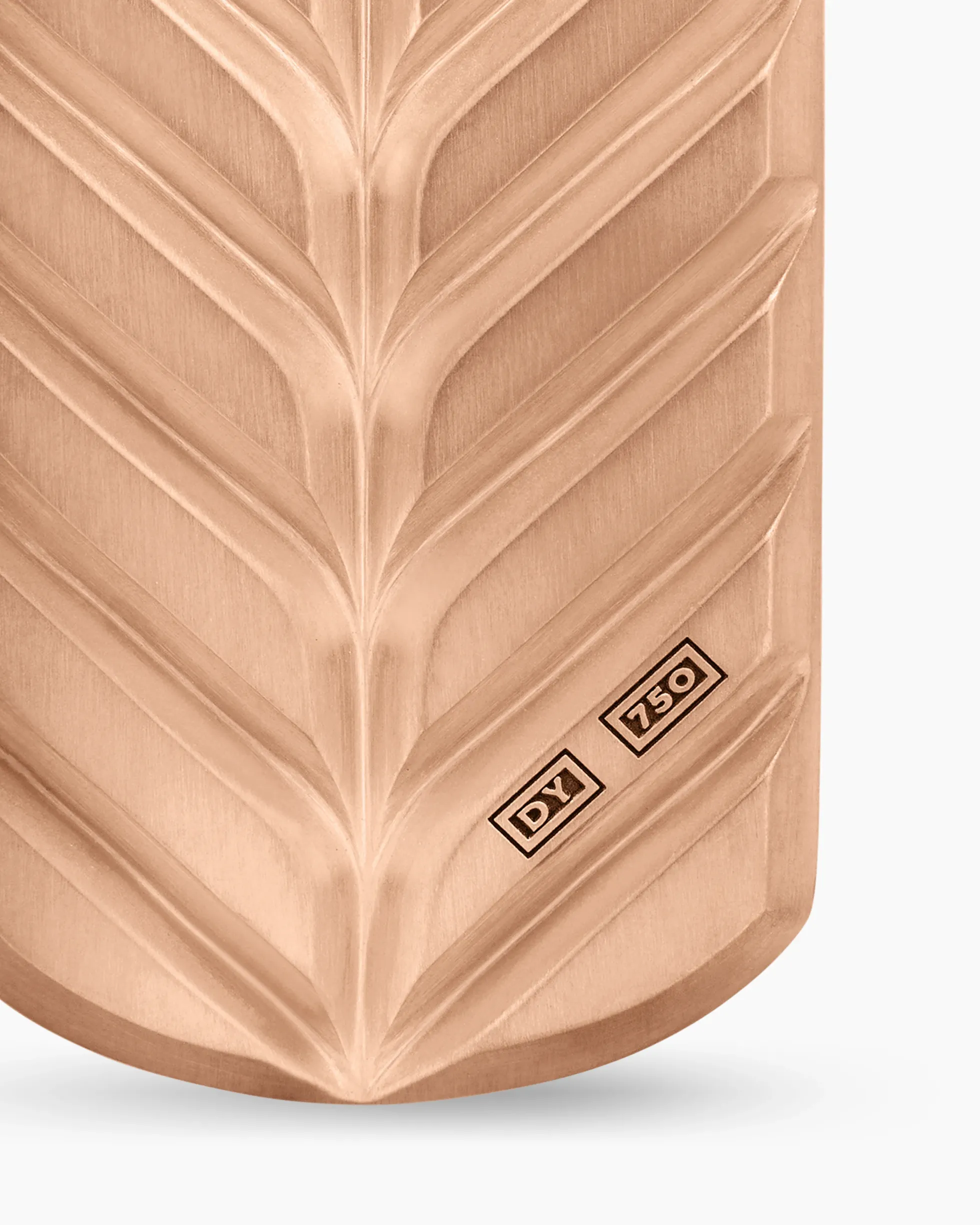 Chevron Tag 18K Rose Gold, 35mm