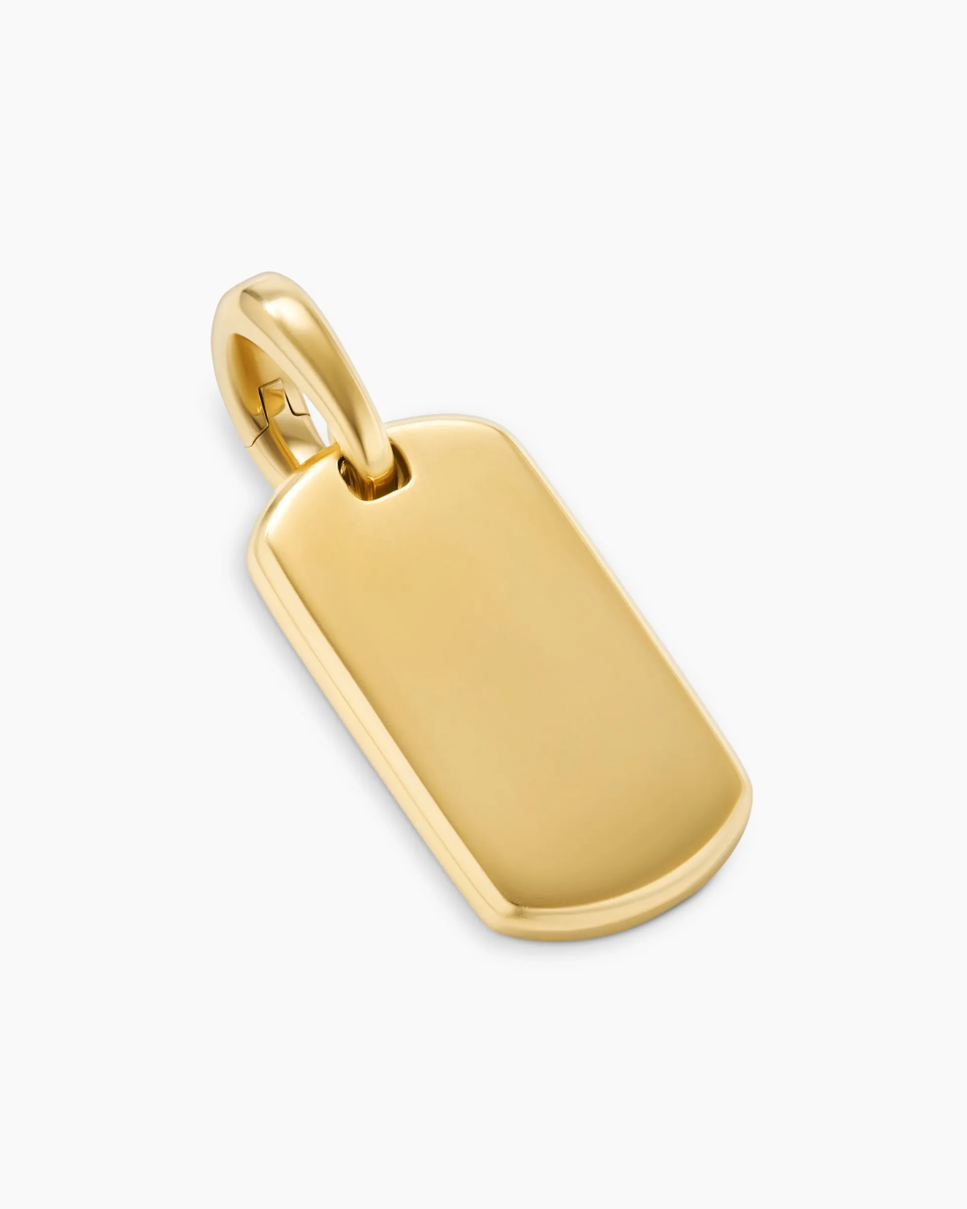 Chevron Tag 18K Yellow Gold, 21mm