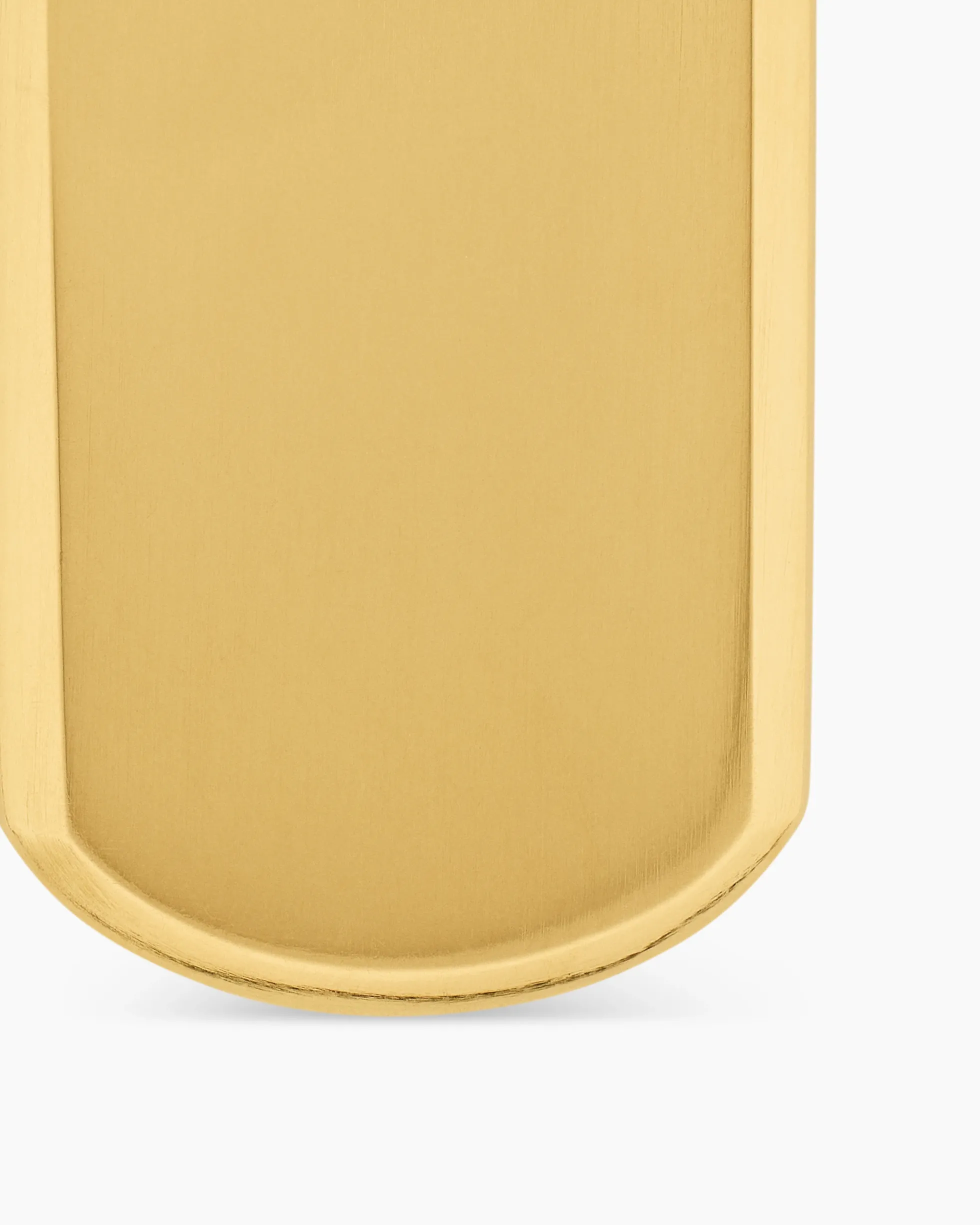 Chevron Tag 18K Yellow Gold, 27mm