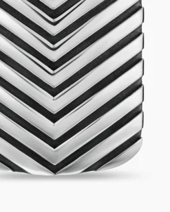 Chevron Tag Sterling Silver, 27mm