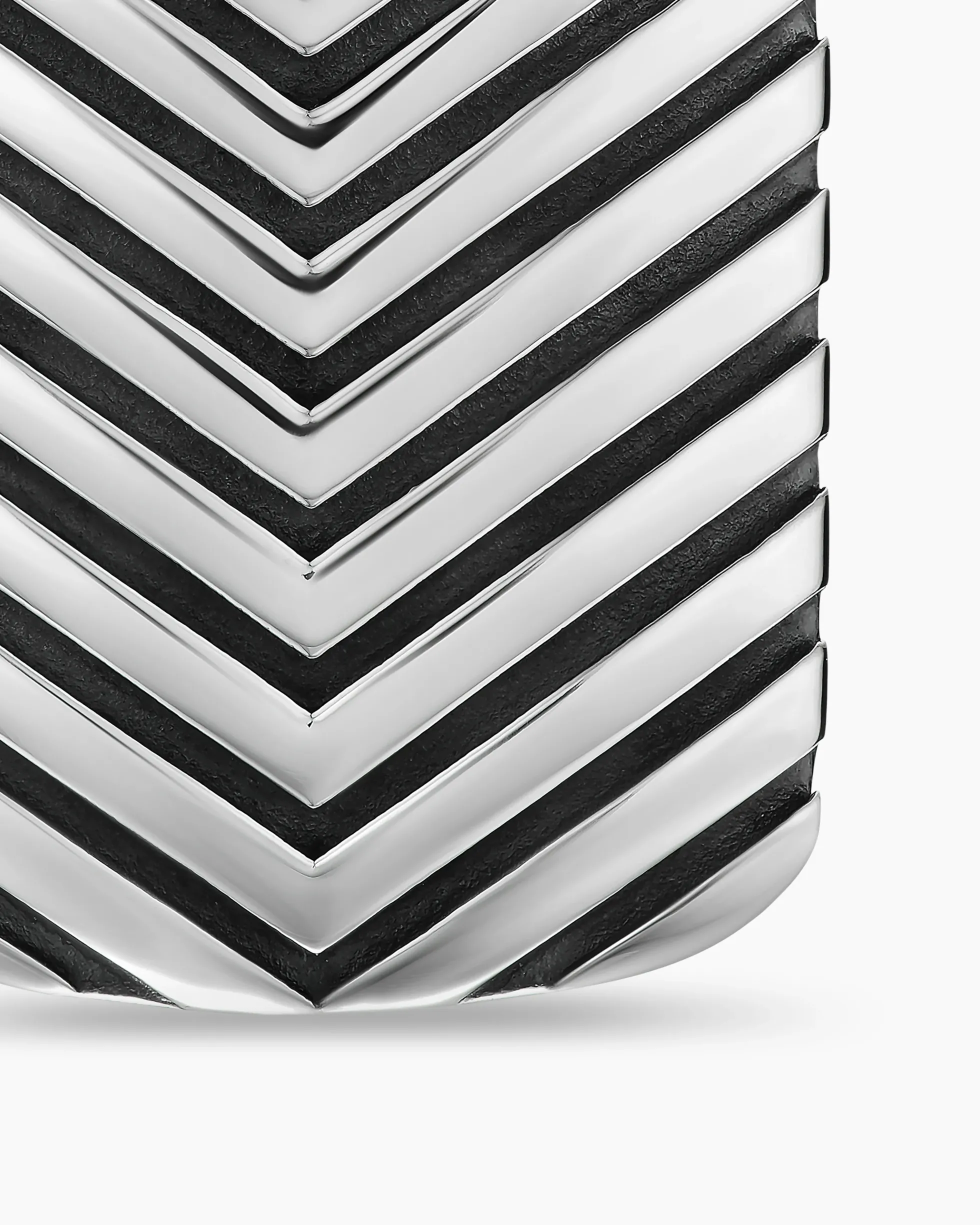Chevron Tag Sterling Silver, 27mm