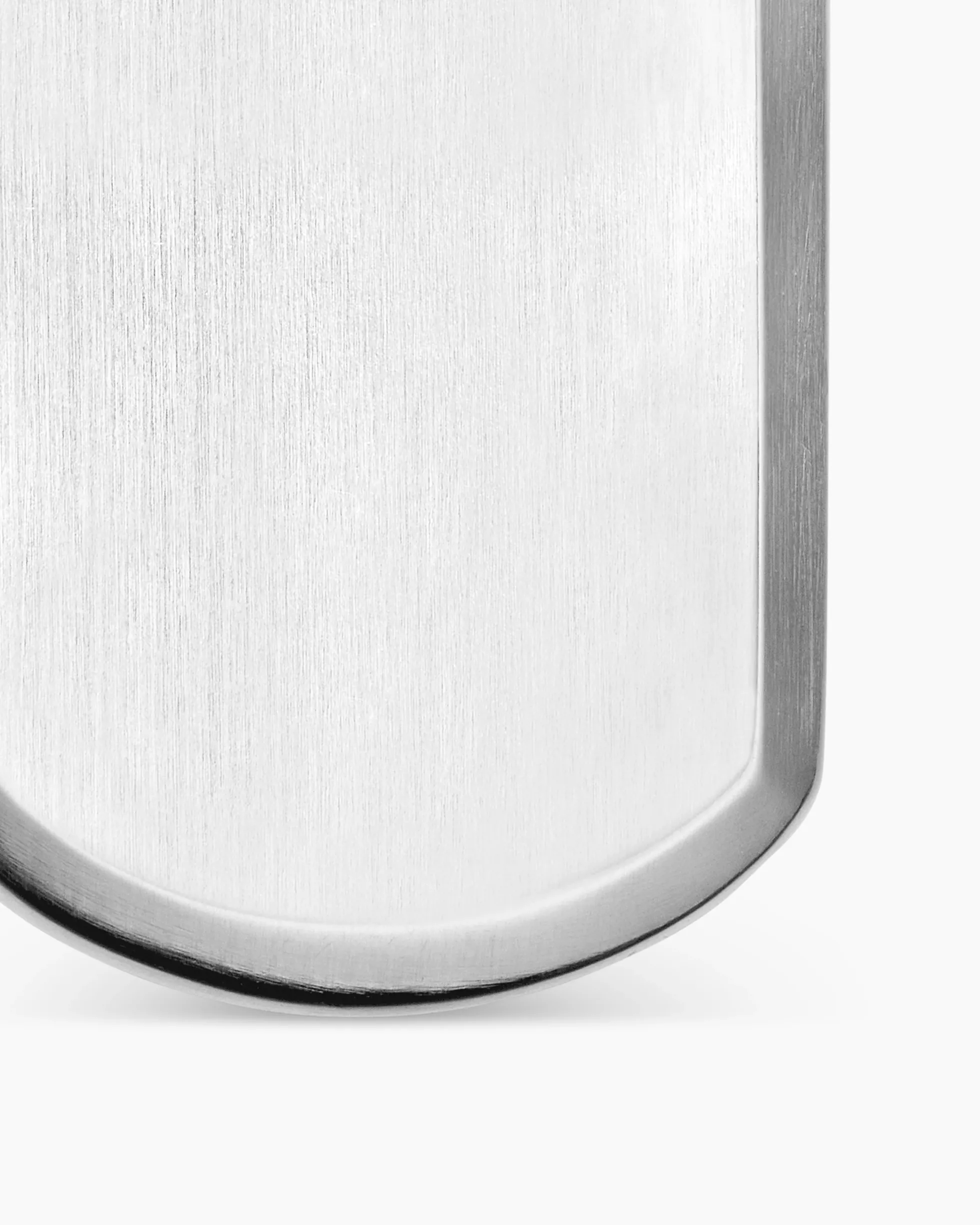 Chevron Tag Sterling Silver, 27mm