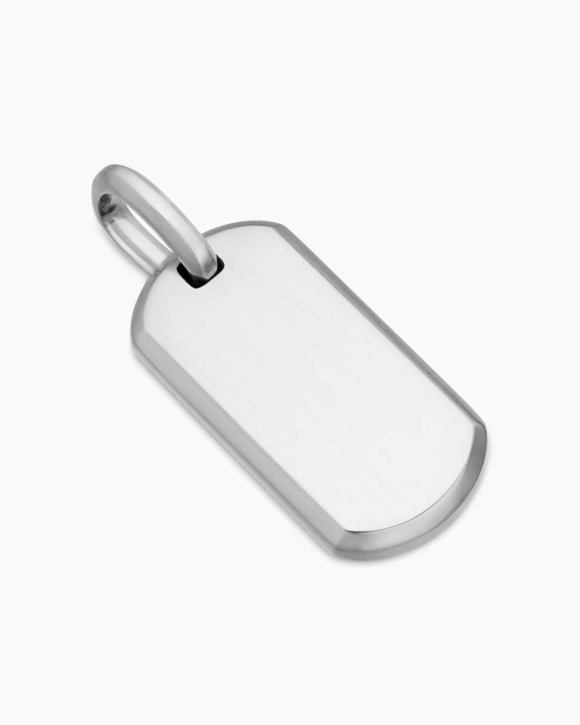 Chevron Tag Sterling Silver, 27mm