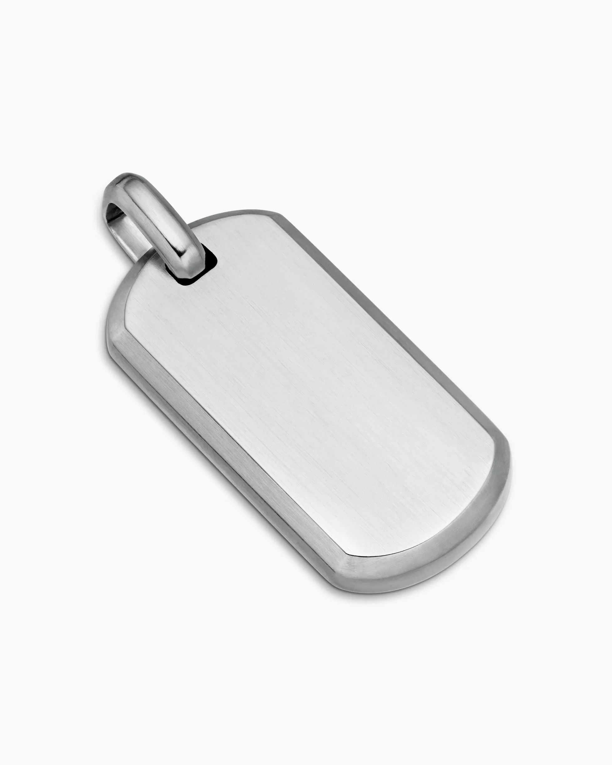 Chevron Tag Sterling Silver, 35mm