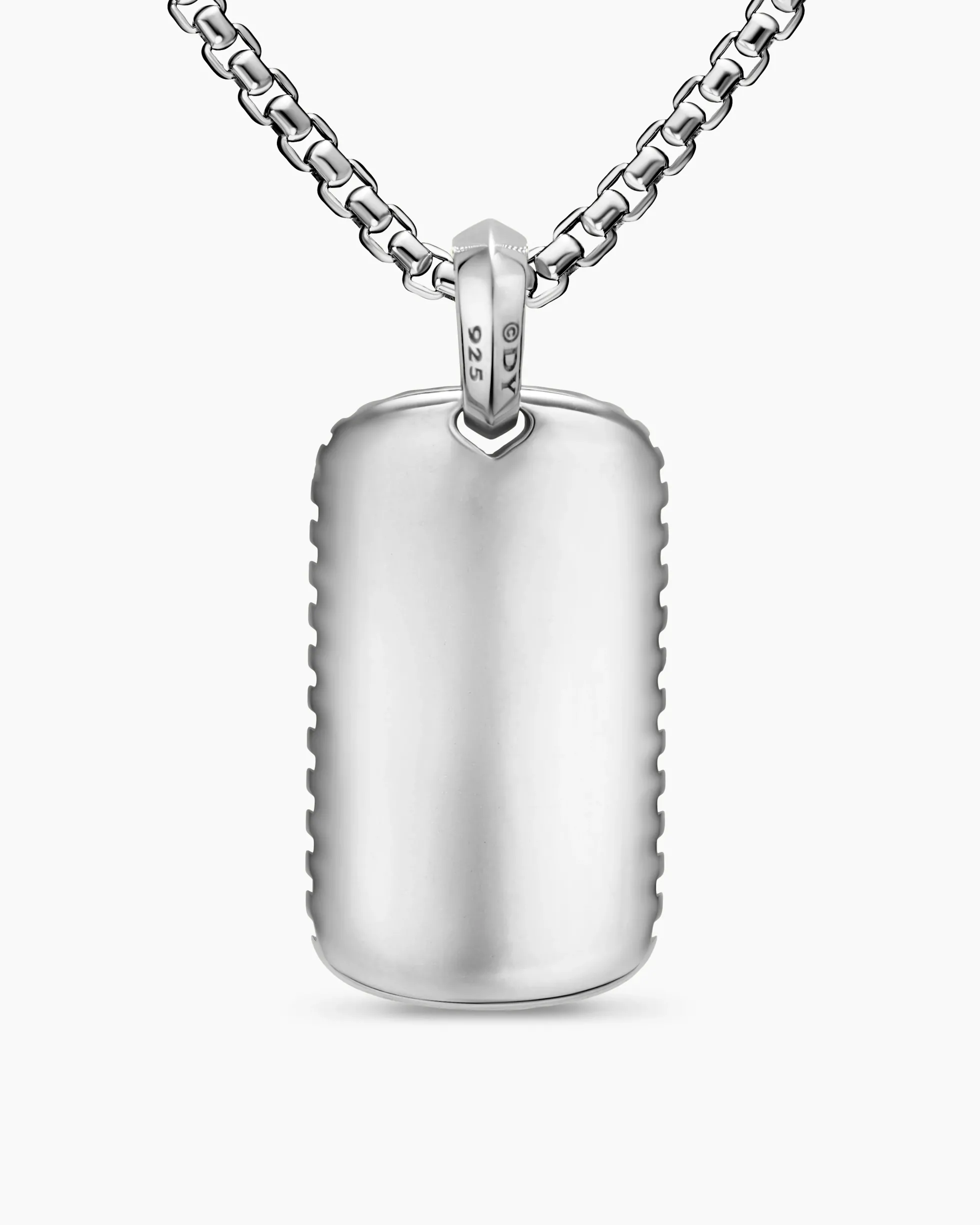 Chevron Tag Sterling Silver, 34mm