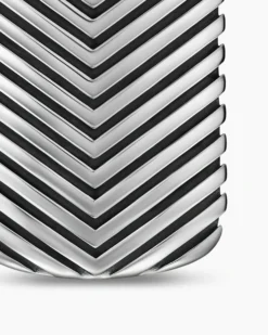 Chevron Tag Sterling Silver, 34mm