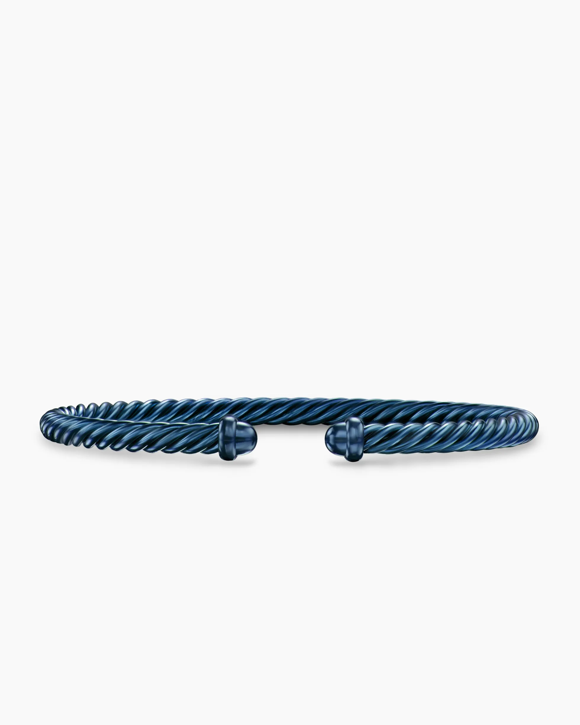 Classic Cable Bracelet Navy Aluminum, 4mm