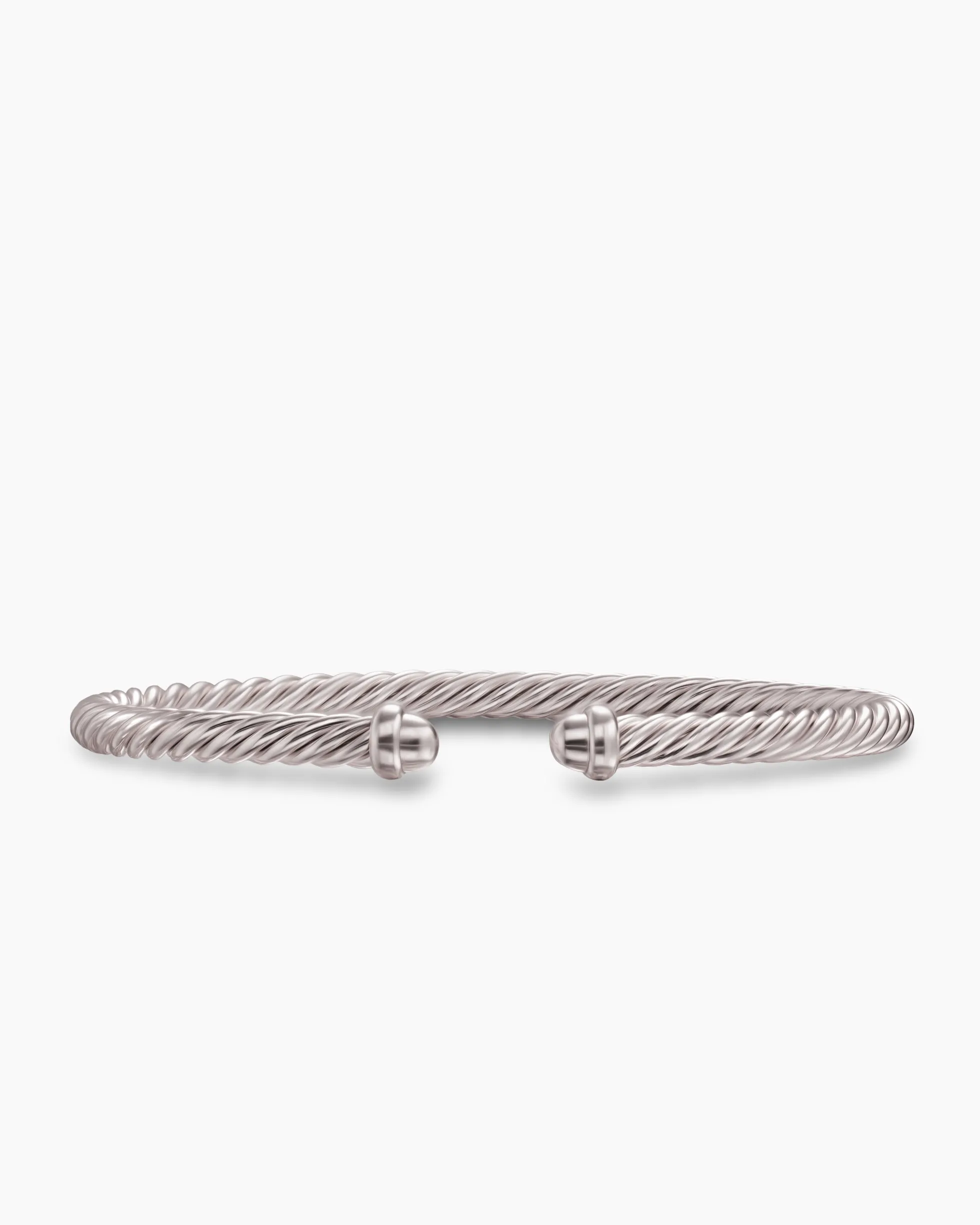 Classic Cable Bracelet Sand Aluminum, 4mm