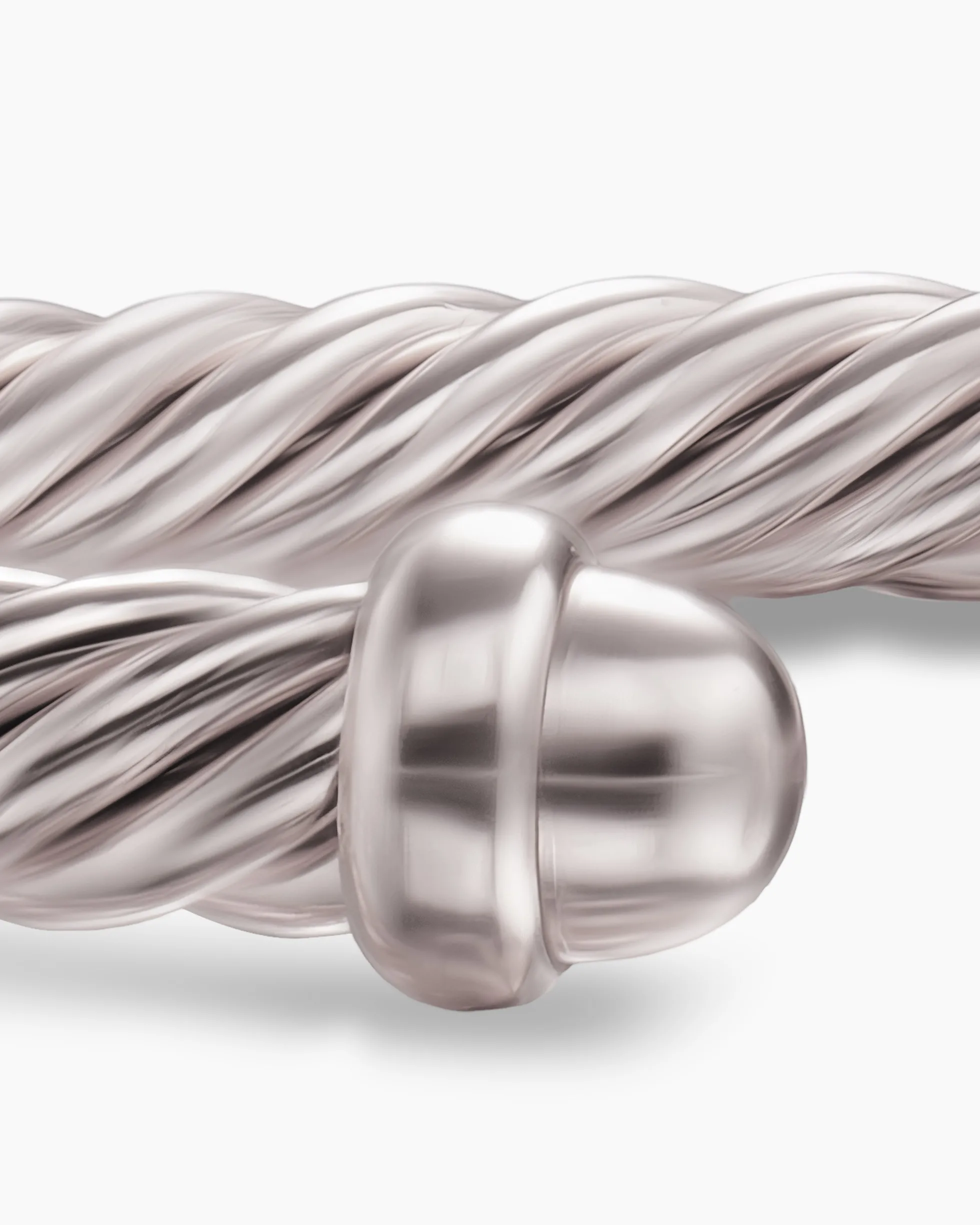 Classic Cable Bracelet Sand Aluminum, 4mm