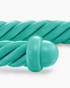 Classic Cable Bracelet Turquoise Aluminum, 4mm