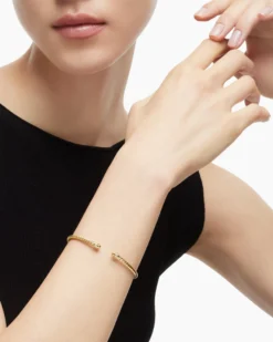 Classic Cablespira® Bracelet 18K Yellow Gold with Diamonds, 3mm