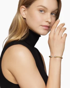 Classic Cablespira® Bracelet 18K Yellow Gold with Diamonds, 5mm