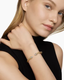 Classic Cablespira® Bracelet 18K Yellow Gold with Diamonds, 5mm