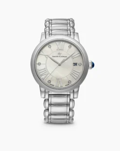 Classic Quartz Watch Stainless Steel with Diamonds, 38mm