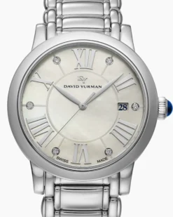 Classic Quartz Watch Stainless Steel with Diamonds, 38mm