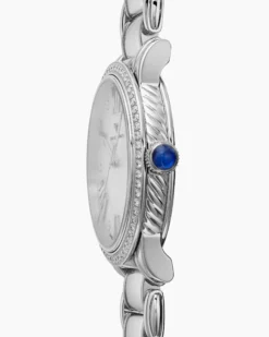 Classic Quartz Watch Stainless Steel with Diamond Bezel, 38mm
