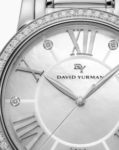 Classic Quartz Watch Stainless Steel with Diamond Bezel, 38mm