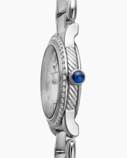 Classic Quartz Watch Stainless Steel with Diamond Bezel, 30mm