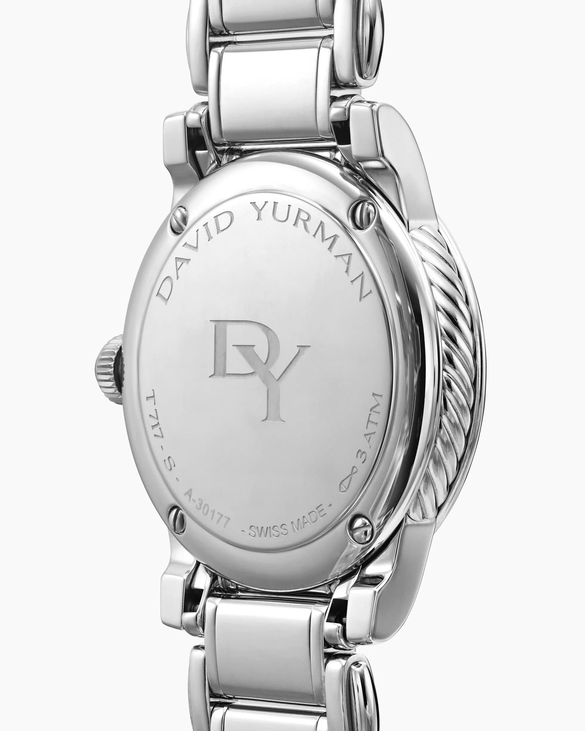 Classic Quartz Watch Stainless Steel with Diamond Bezel, 30mm