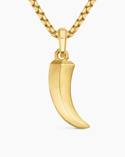 Claw Amulet 18K Yellow Gold, 25mm