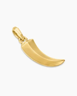 Claw Amulet 18K Yellow Gold, 25mm