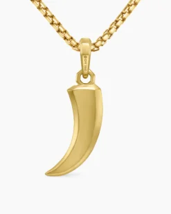 Claw Amulet 18K Yellow Gold, 25mm