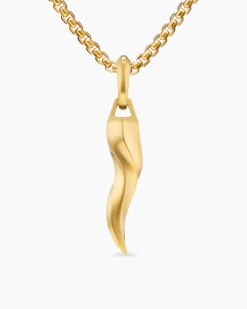 Cornicello Amulet 18K Yellow Gold, 30mm