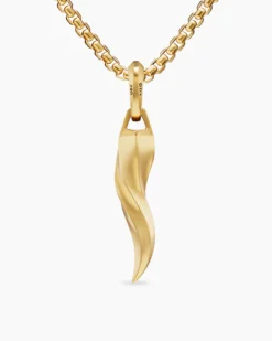 Cornicello Amulet 18K Yellow Gold, 30mm