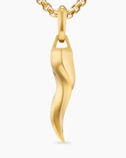Cornicello Amulet 18K Yellow Gold, 30mm