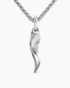 Cornicello Amulet Sterling Silver, 30.6mm