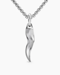 Cornicello Amulet Sterling Silver, 30.6mm
